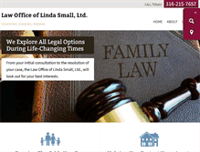 Tablet Screenshot of lawofficeoflindasmall.com